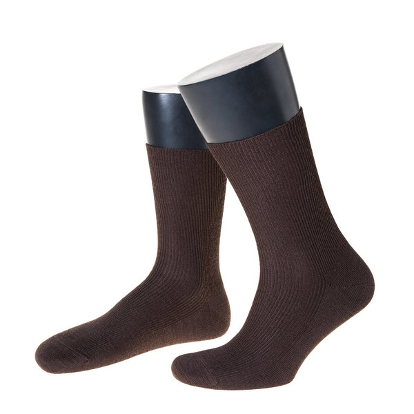 5 Paar Herren-Socken ohne Gummi extra weit mit Wolle Made in Germany