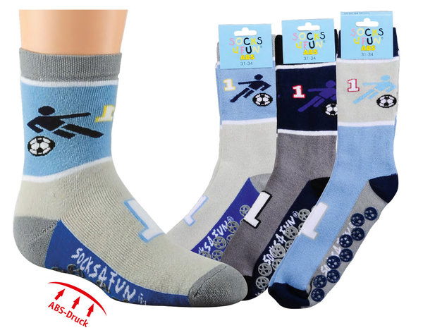 Rutschfeste Socken mit  Baumwolle für Kinder, ABS Socken mit lustigen Motiven