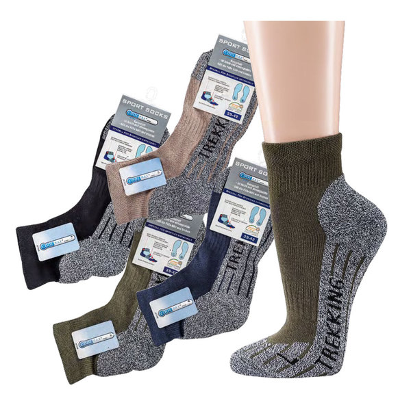 Trekking-Socken Coolmax, Kurzschaft-Form Funktions-Sportsocken