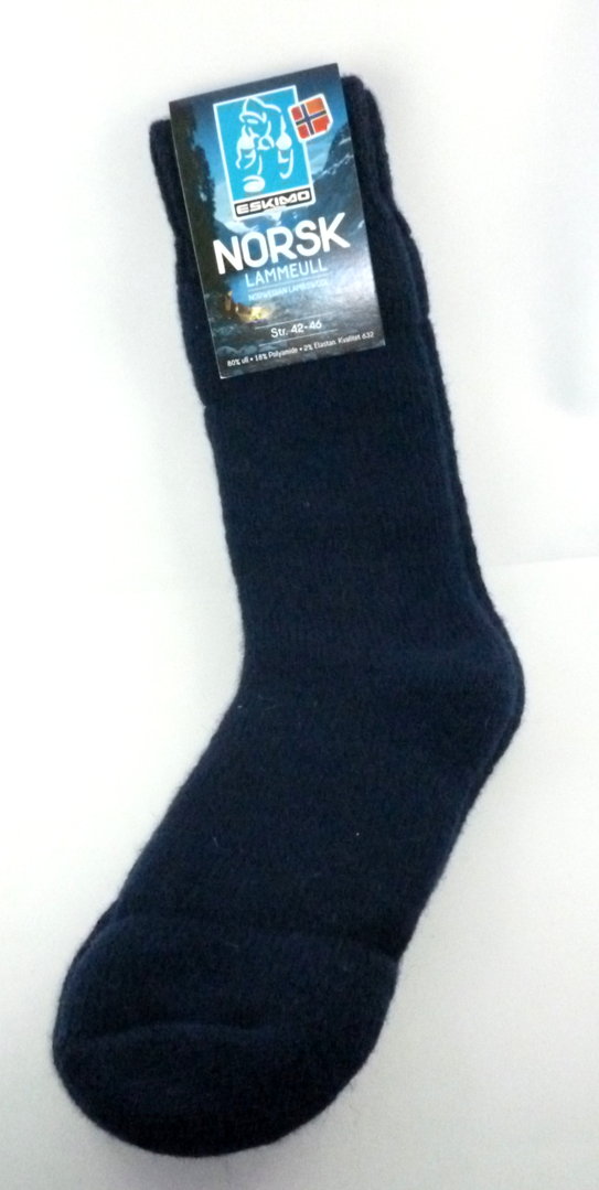 Thermo Socken Made in Norwegen Vollplüsch  Schafwolle extra dick