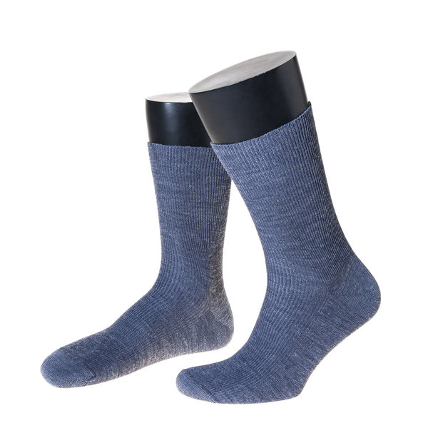 Herren-Socken ohne Gummi extra weit mit Wolle Made in Germany