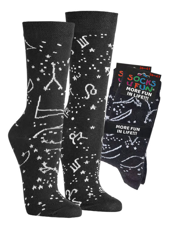 Damen Herren Spaßsocken, Fun socks, witzige Socken Astrologie
