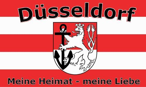 Fahne Flagge Düsseldorf Meine Heimat Hissflagge Fanflagge 90x150